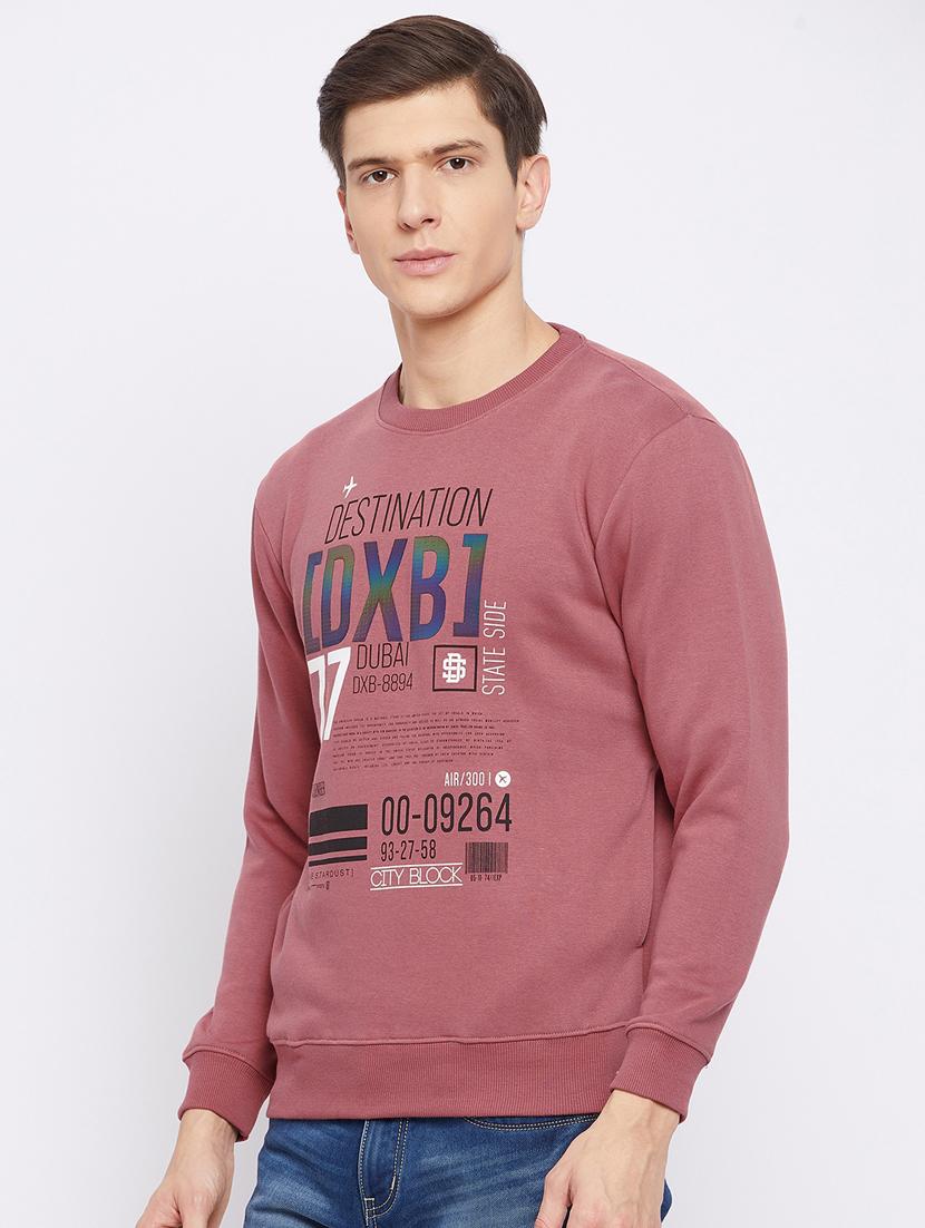 red front print sweatshirt - 18233016 - Standard Image - 1