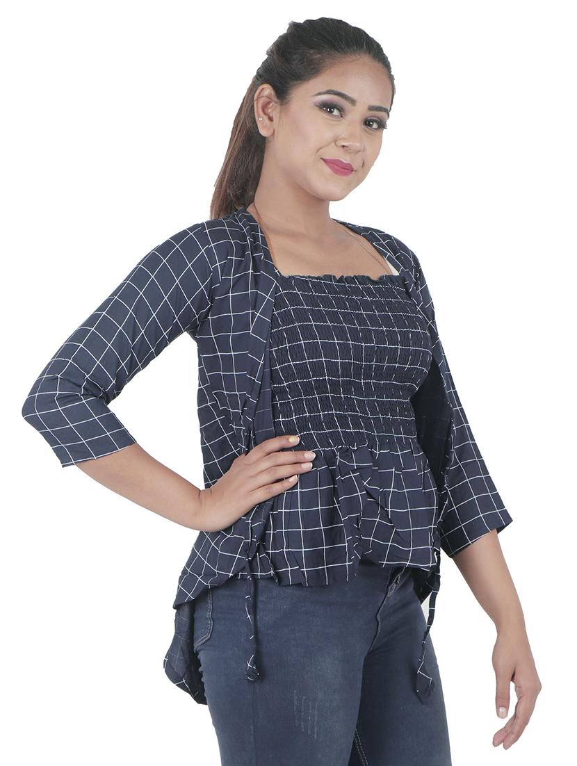 women's high-low square neck top - 18233212 - Standard Image - 1