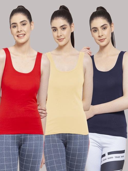 pack of 3 solid tank tops - 18233330 - Standard Image - 0