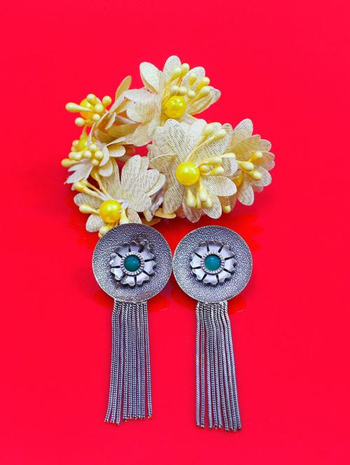 green brass drop earring - 18233417 -  Standard Image - 0