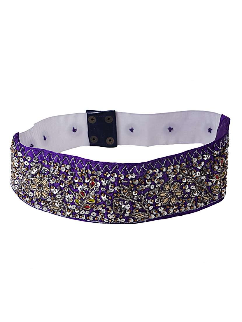 purple satin belt - 18233442 -  Zoom Image - 0