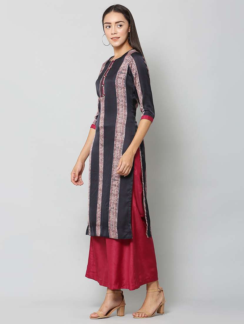black cotton blend suit set - 18234473 - Standard Image - 1