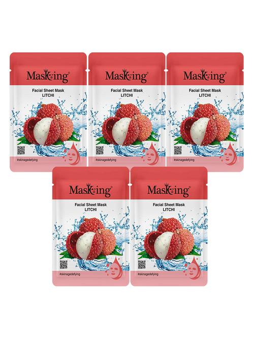 masking beauty facial sheet mask litchi 20ml each (pack of 5) - 18234502 - Standard Image - 0