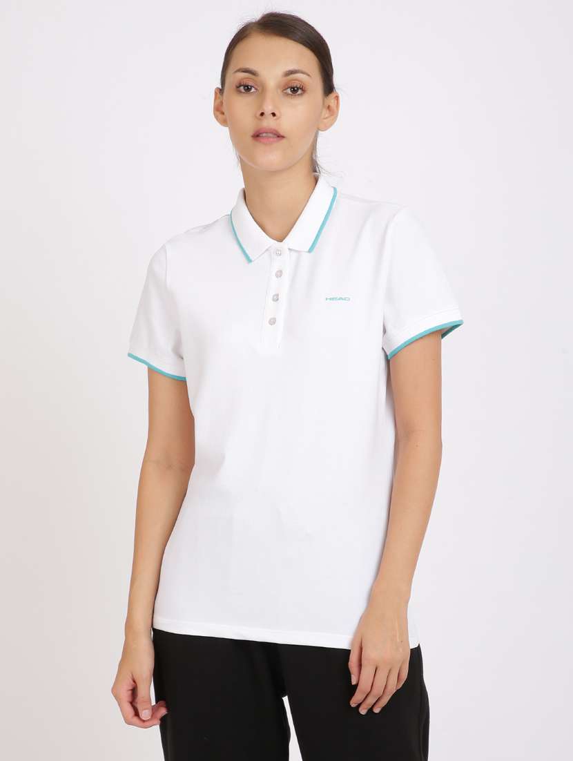 polo neck printed tees