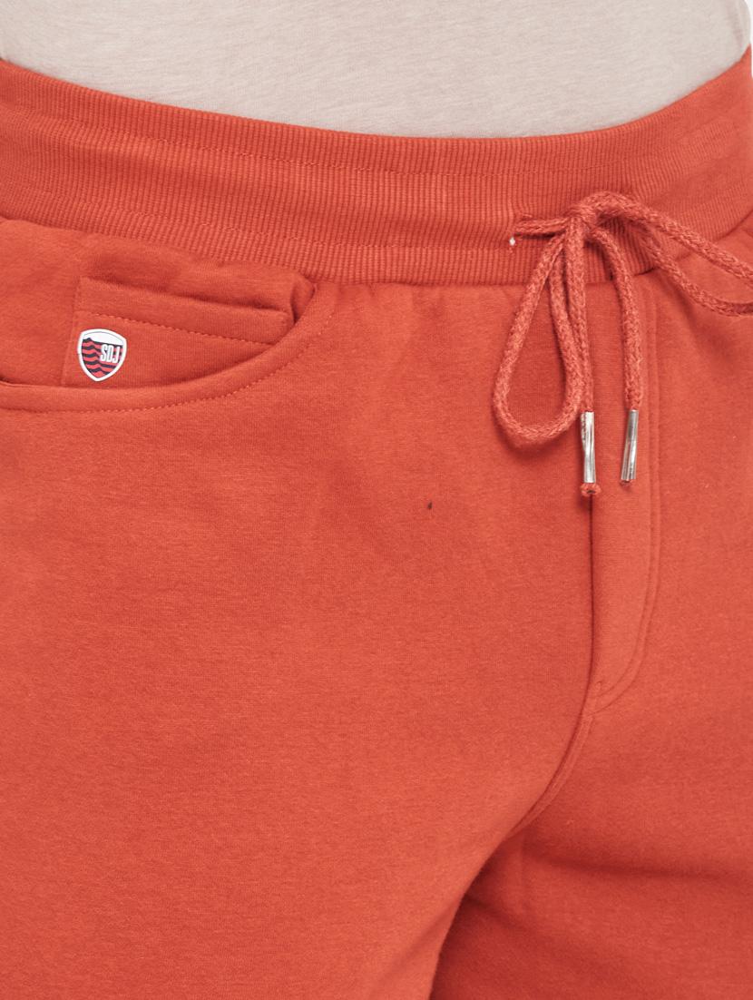 orange solid track pant - 18234606 - Standard Image - 4