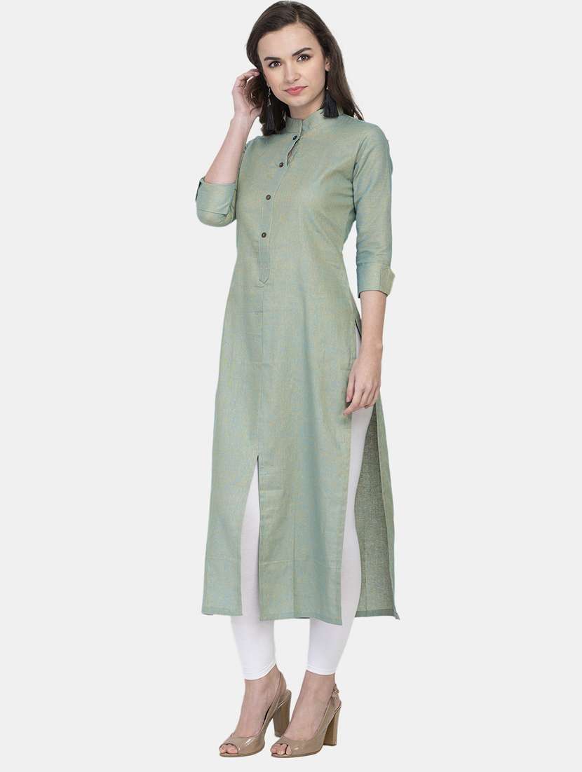 women's front slit kurta - 18236692 -  Standard Image - 1