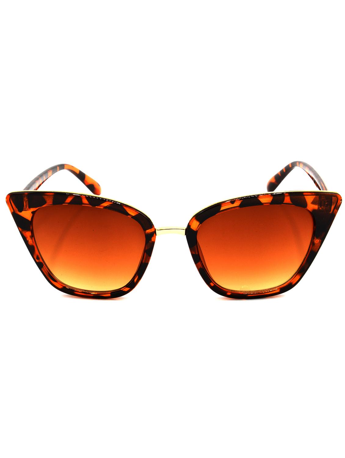 hrinkar men women boys & girls cat-eye &  sunglasses brown frame, brown lens (medium) - 18239129 -  Standard Image - 1