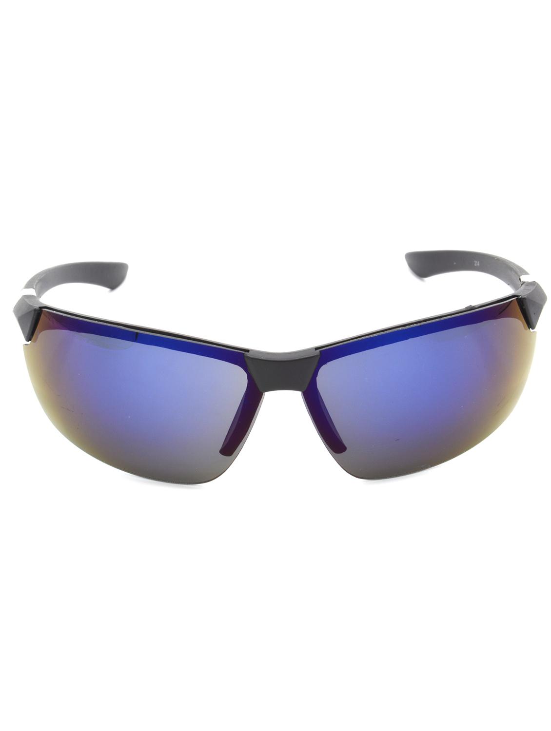 hrinkar men women boys & girls sports & sunglasses silver frame, blue lens (medium) - 18239134 - Standard Image - 1