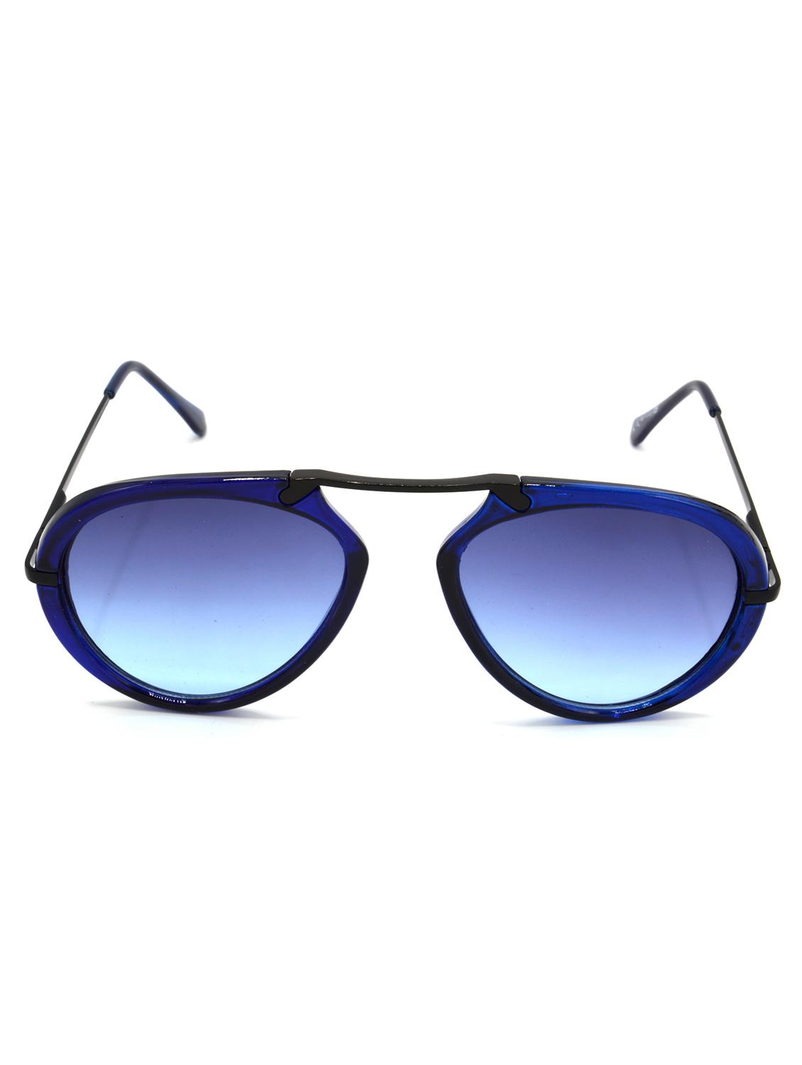 hrinkar men women boys & girls wrap-around &  sunglasses black frame, blue lens (medium) - 18239198 -  Standard Image - 1