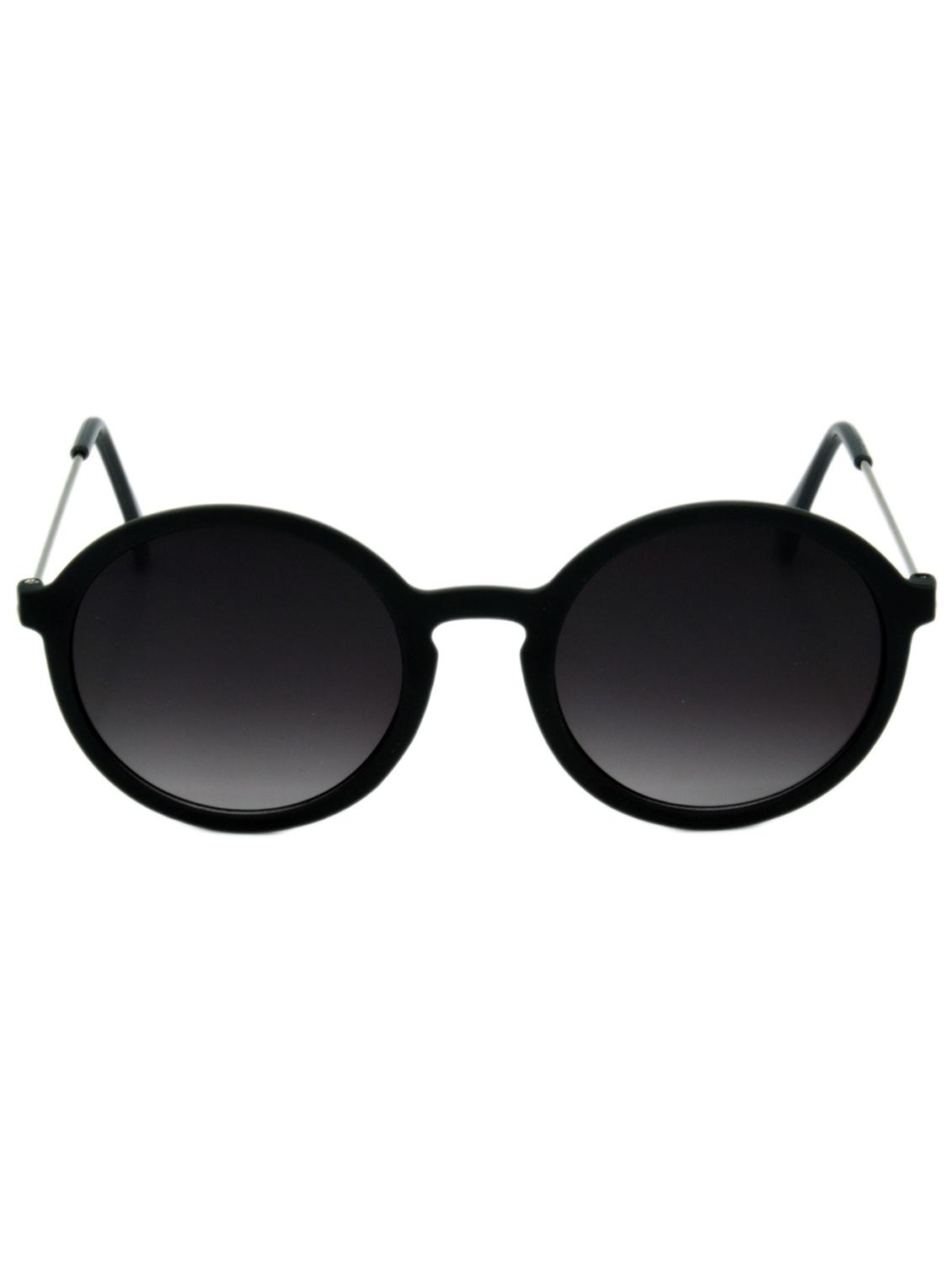 hrinkar men women boys & girls oval &  sunglasses black frame, grey lens (medium) - 18239207 -  Standard Image - 1
