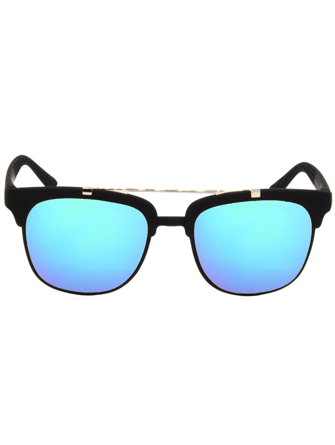 hrinkar men women boys & girls clubmaster & sunglasses black frame, multicolor lens (medium) - 18239333 - Standard Image - 1