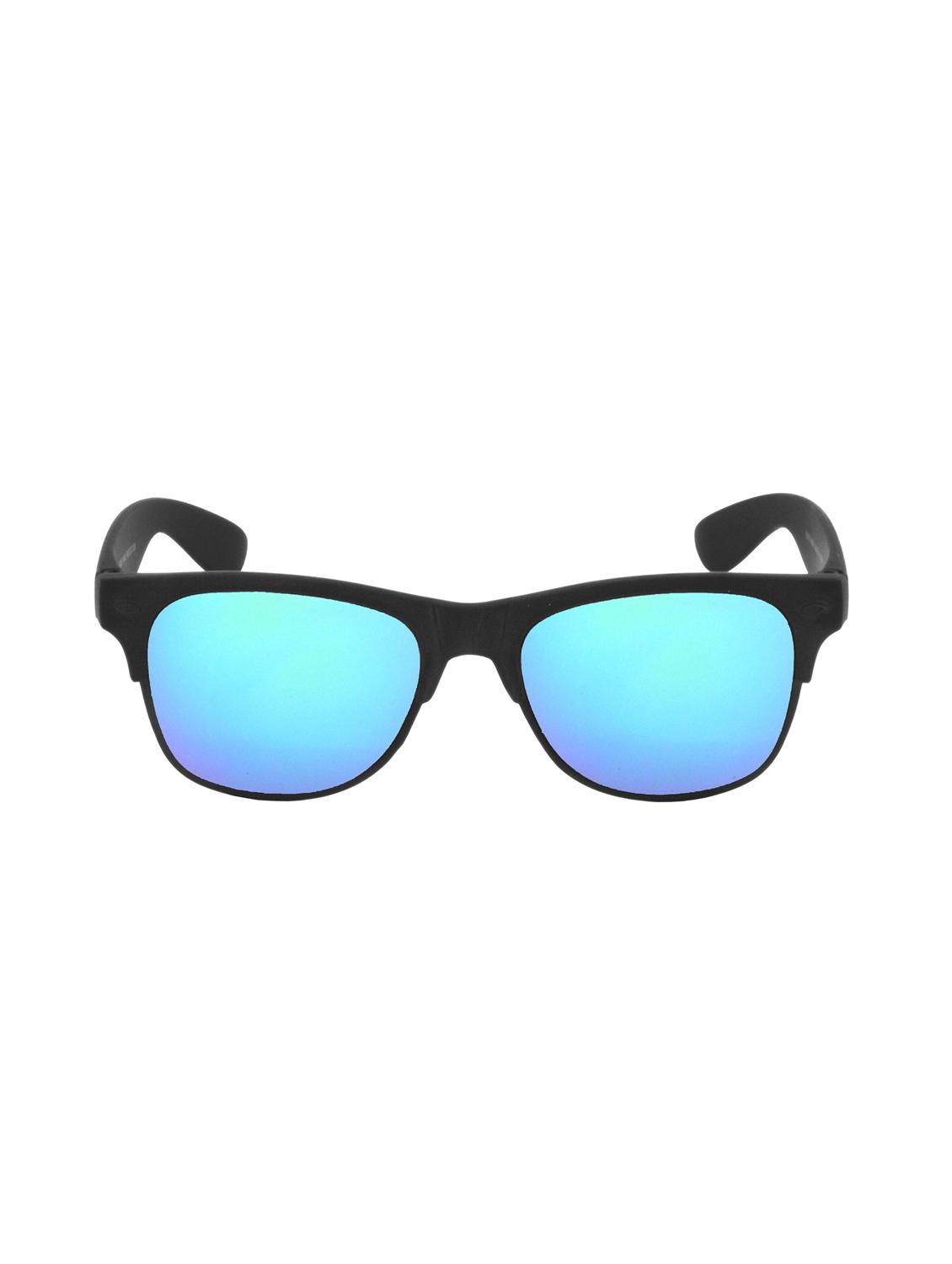 hrinkar men women boys & girls wayfarer  &  sunglasses black frame, green lens (medium) - 18239341 -  Standard Image - 1