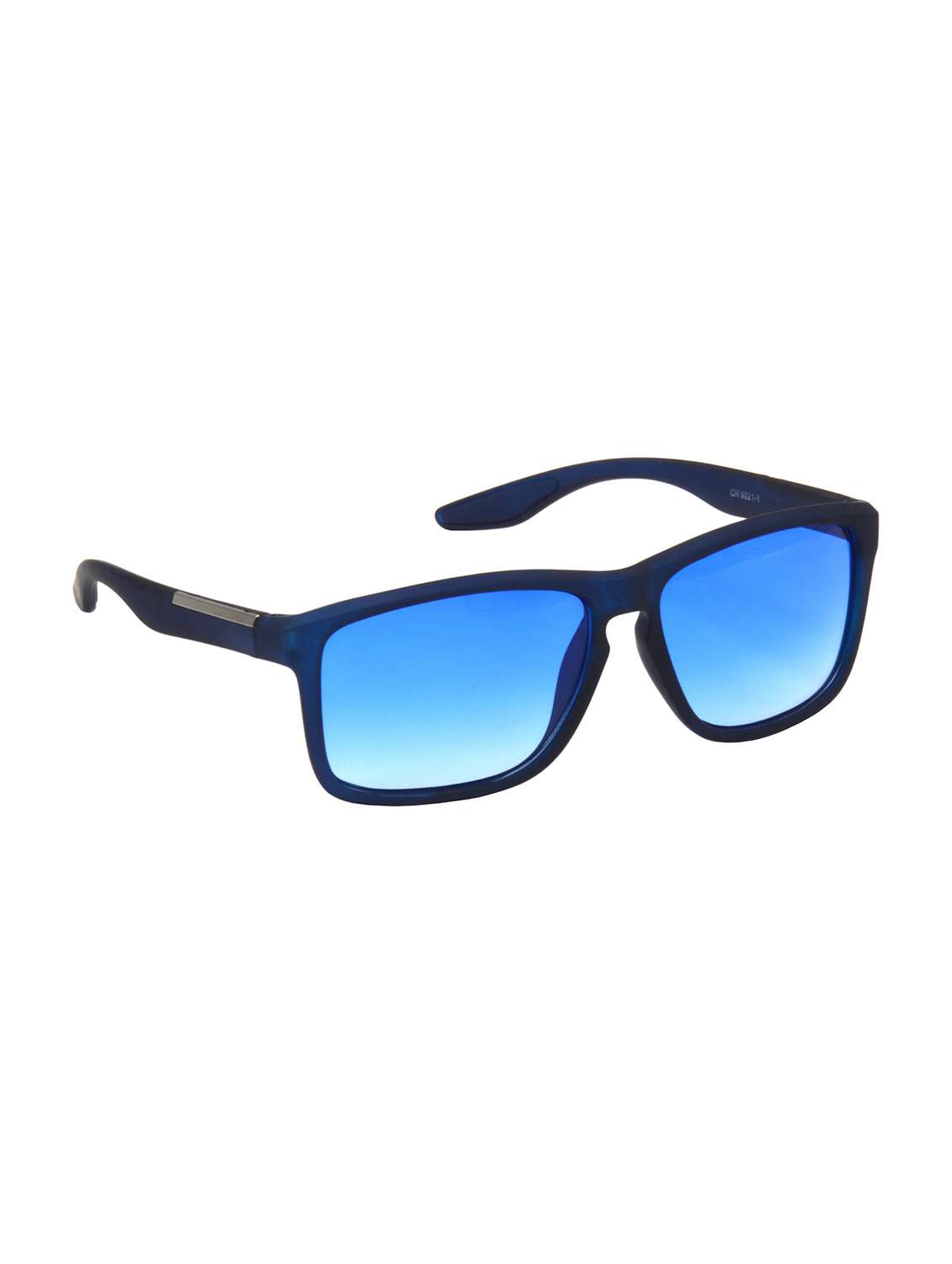 hrinkar men women boys & girls retro square &  sunglasses blue frame, blue lens (medium) - 18239428 -  Standard Image - 1