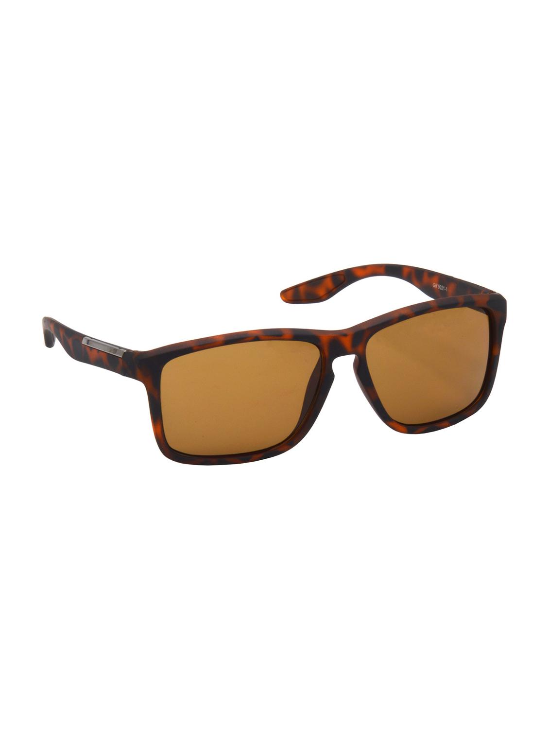 hrinkar men women boys & girls retro square &  sunglasses brown frame, brown lens (medium) - 18239430 -  Standard Image - 1