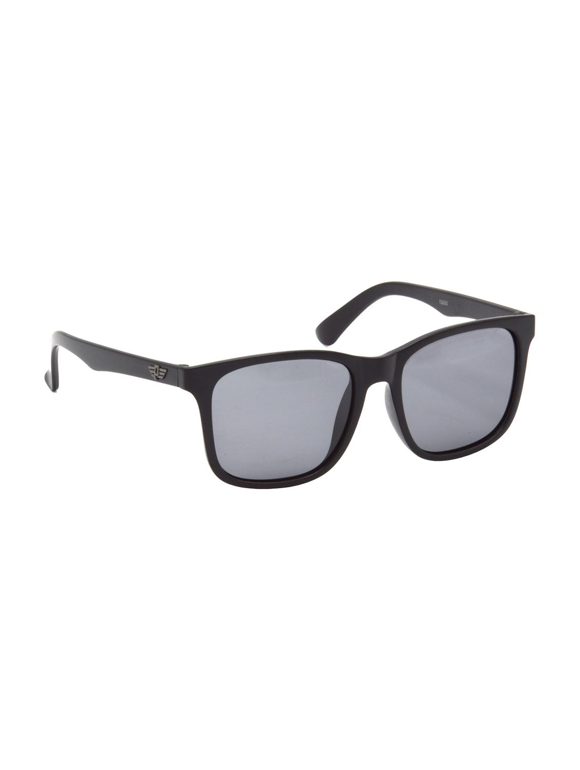 hrinkar men women boys & girls rectangular & sunglasses black frame, black lens (medium) - 18239458 - Standard Image - 1
