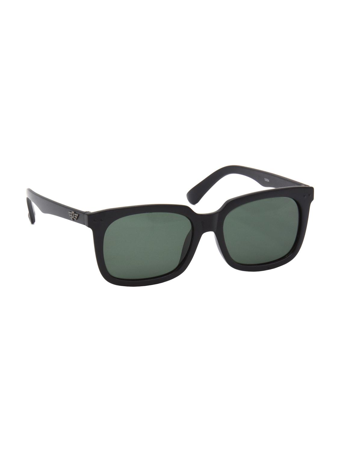 hrinkar men women boys & girls wayfarer  &  sunglasses black frame, green lens (medium) - 18239467 -  Standard Image - 1