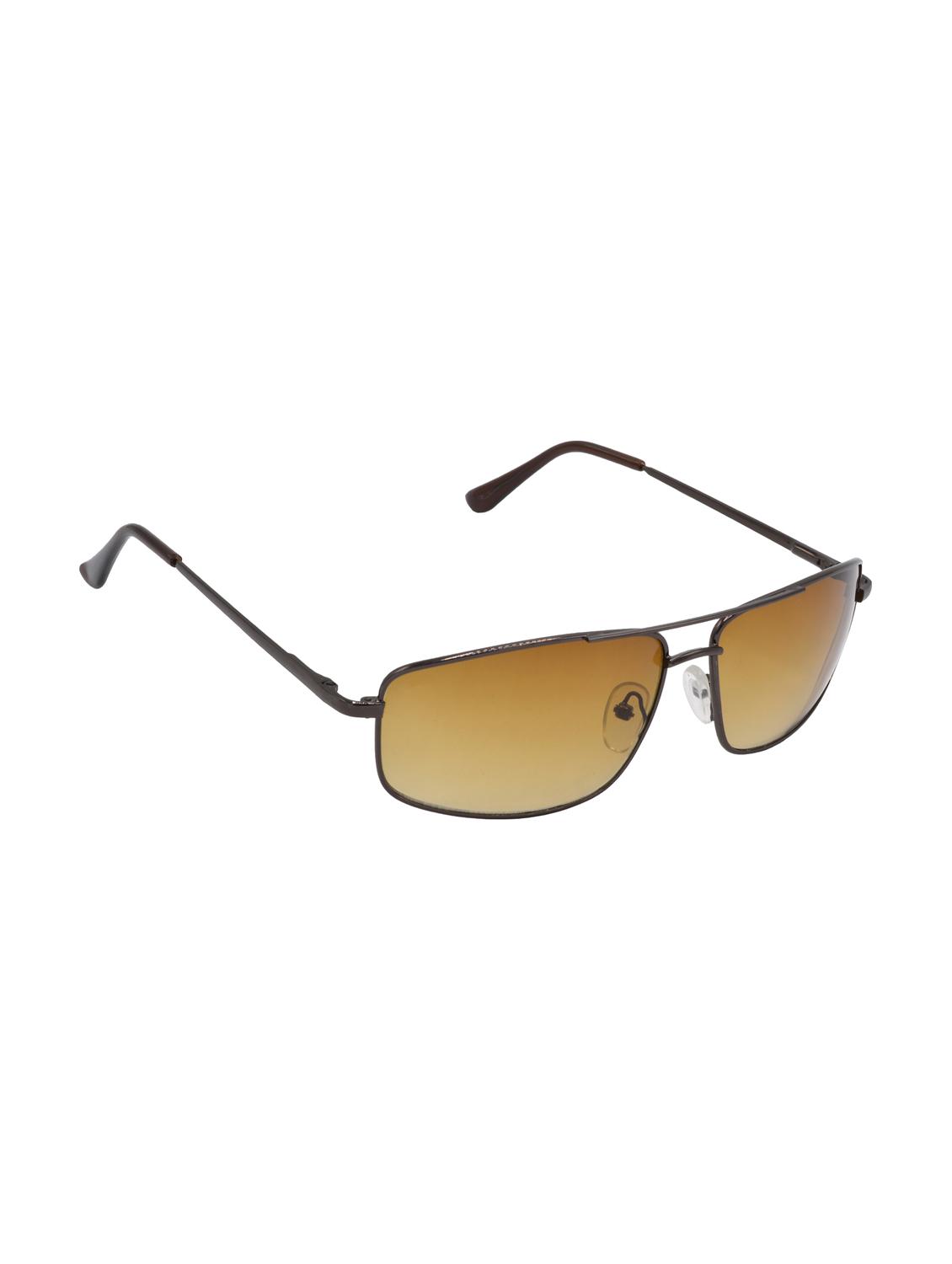 hrinkar men women boys & girls rectangular & sunglasses brown frame, brown lens (medium) - 18239519 - Standard Image - 1