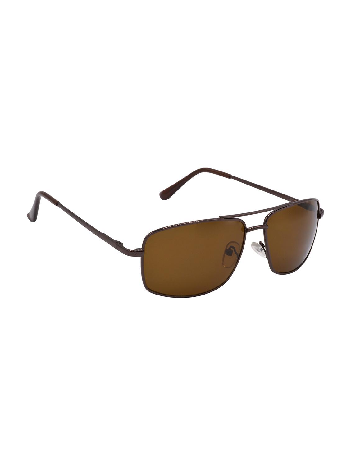 hrinkar men women boys & girls rectangular &  sunglasses brown frame, brown lens (medium) - 18239574 -  Standard Image - 1