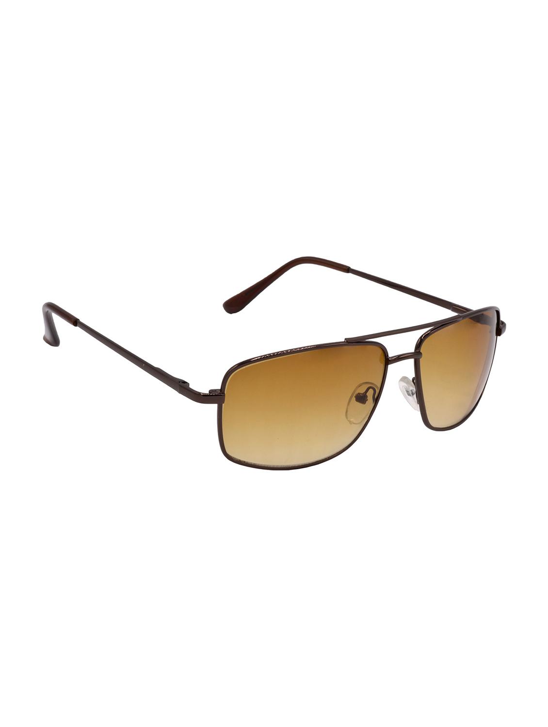 hrinkar men women boys & girls rectangular &  sunglasses brown frame, brown lens (medium) - 18239575 -  Standard Image - 1