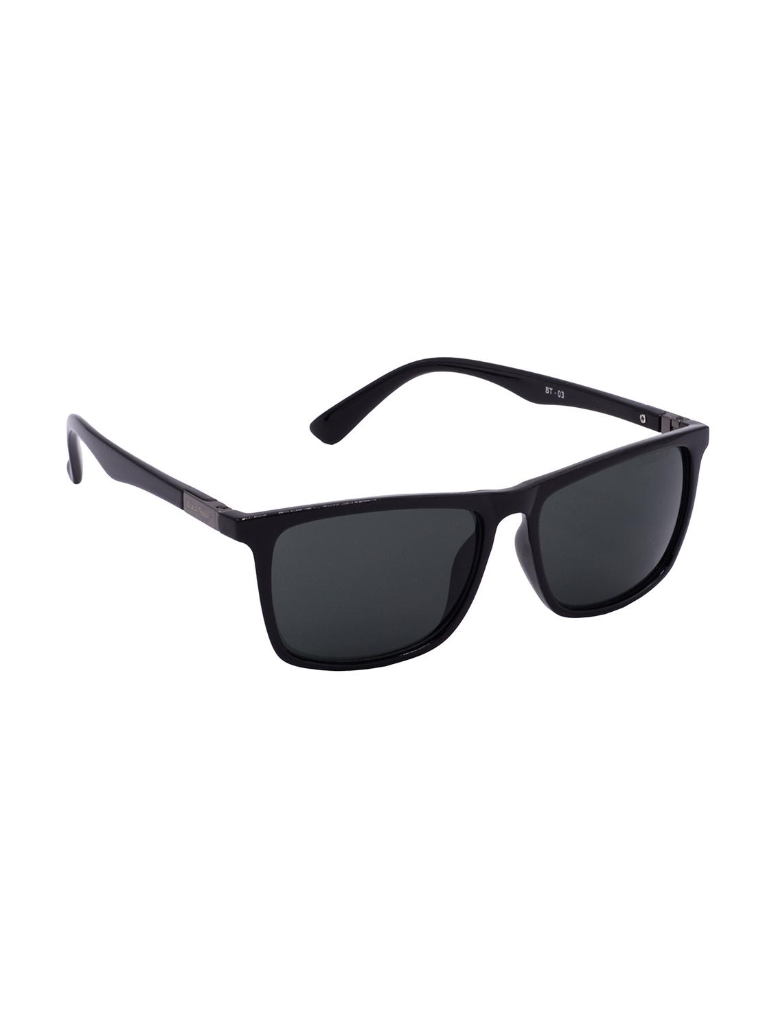 hrinkar men women boys & girls rectangular &  sunglasses black frame, grey lens (medium) - 18239601 -  Standard Image - 1