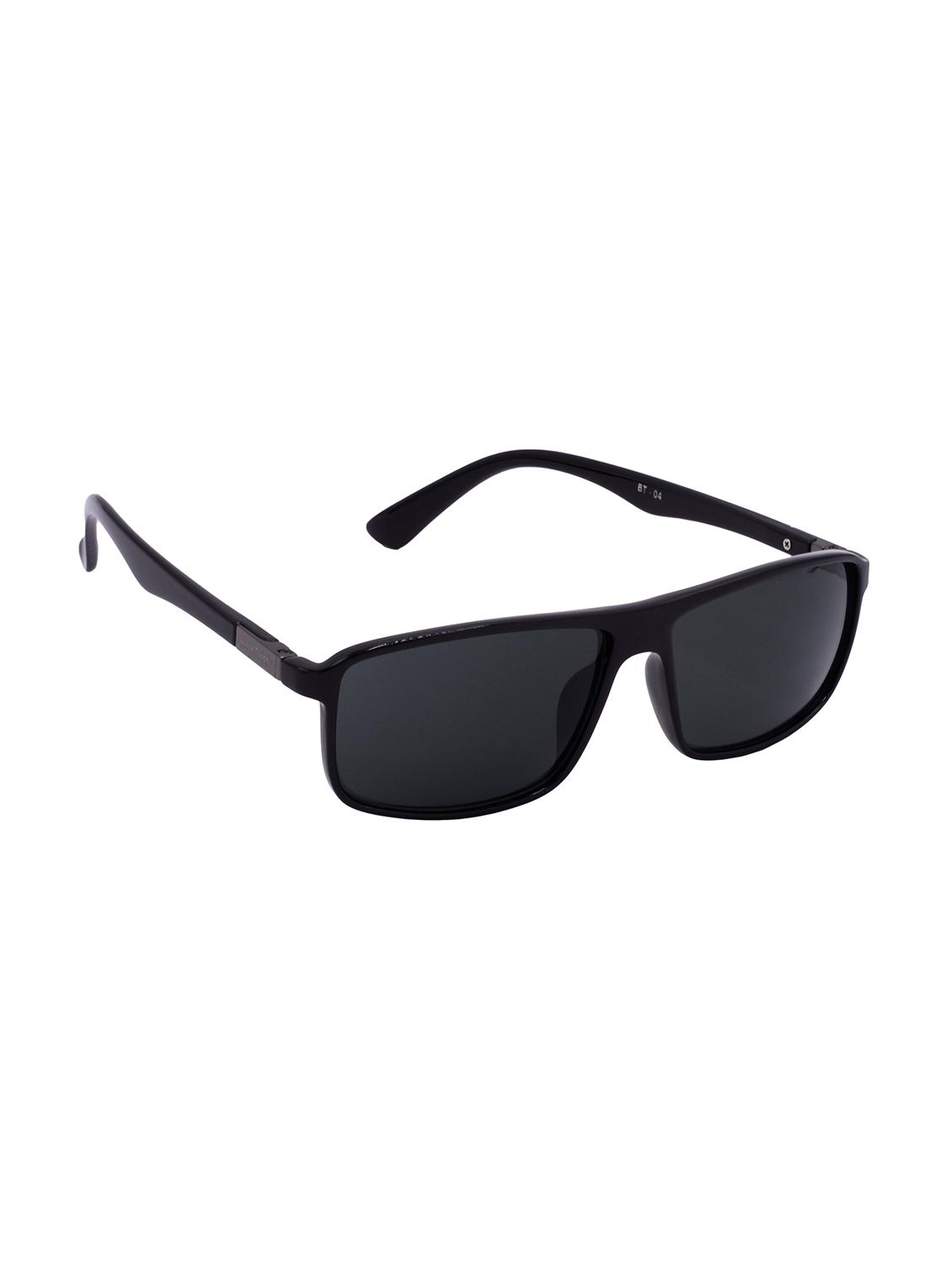 hrinkar men women boys & girls rectangular &  sunglasses black frame, grey lens (medium) - 18239603 -  Standard Image - 1