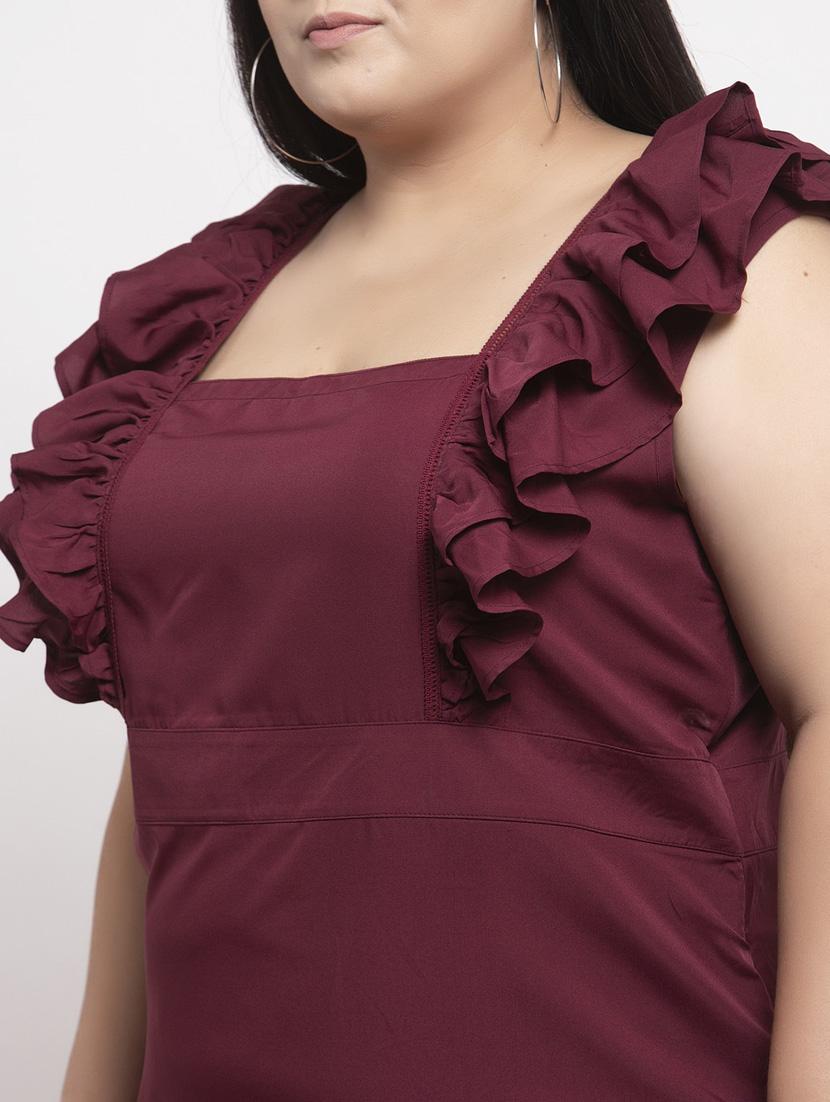 women's tiered dress solid dress - 18239679 - Standard Image - 4