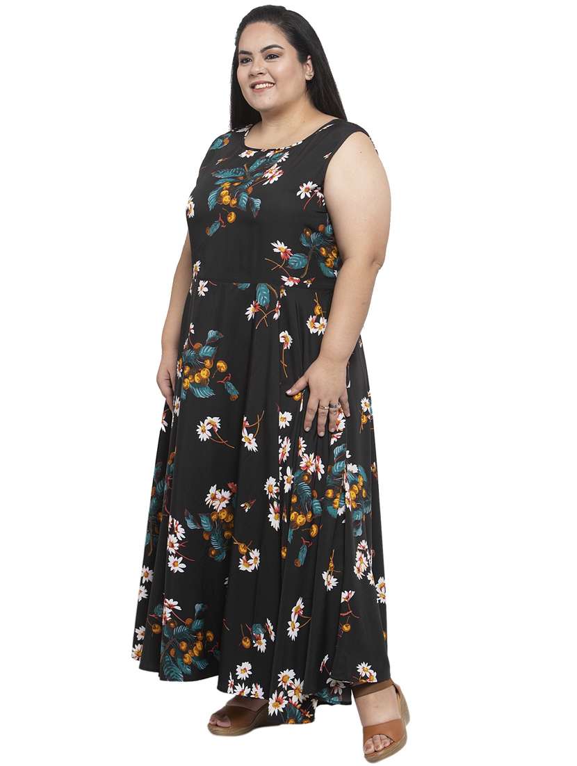 women's fit & flare floral dress - 18239689 -  Standard Image - 1