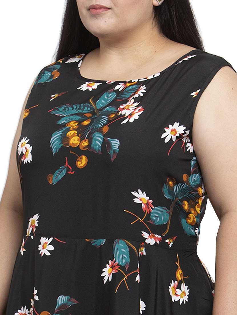 women's fit & flare floral dress - 18239689 -  Standard Image - 4