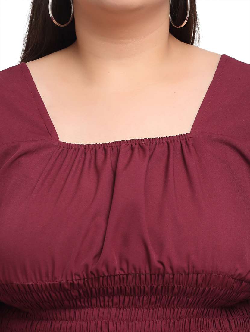 women's tiered dress solid dress - 18239776 -  Standard Image - 4