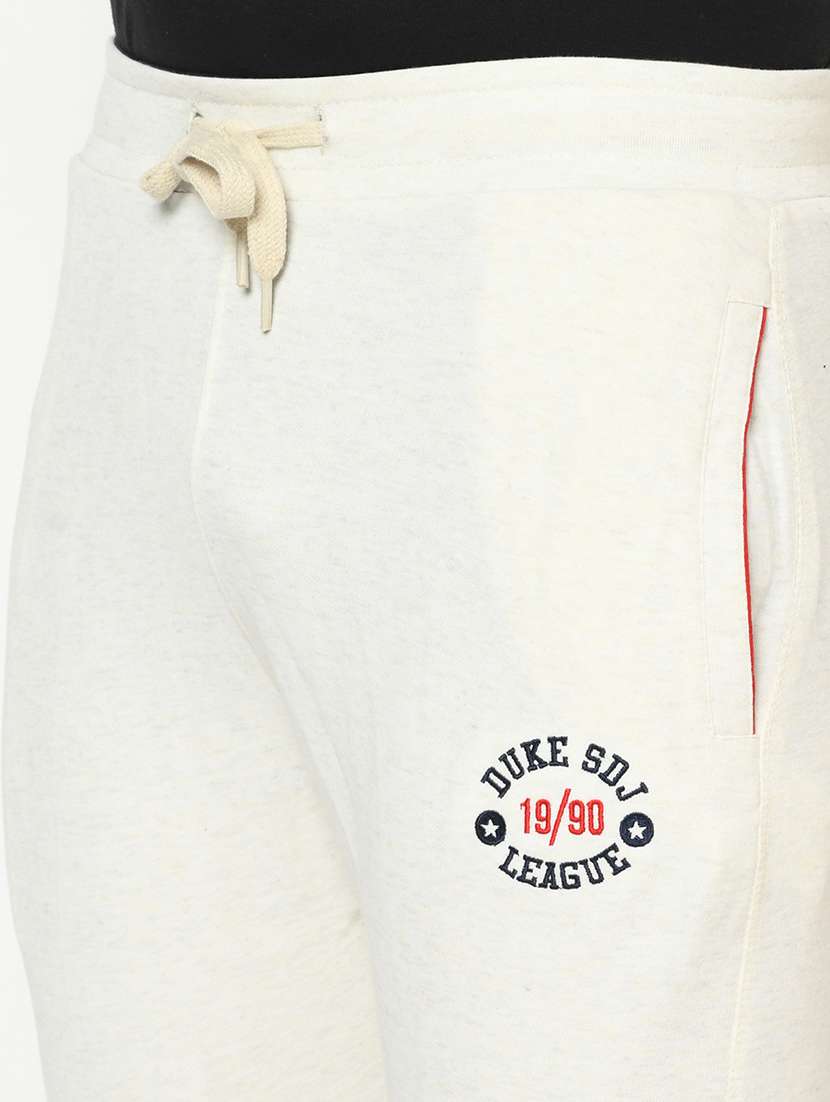 white solid track pant - 18239846 - Standard Image - 4