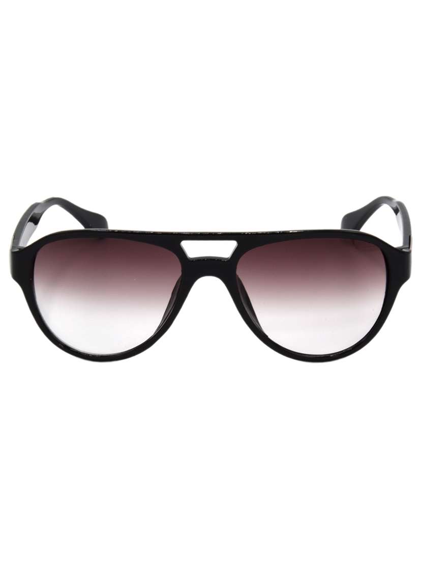 hrinkar men women boys & girls aviator &  sunglasses black frame, pink lens (medium)