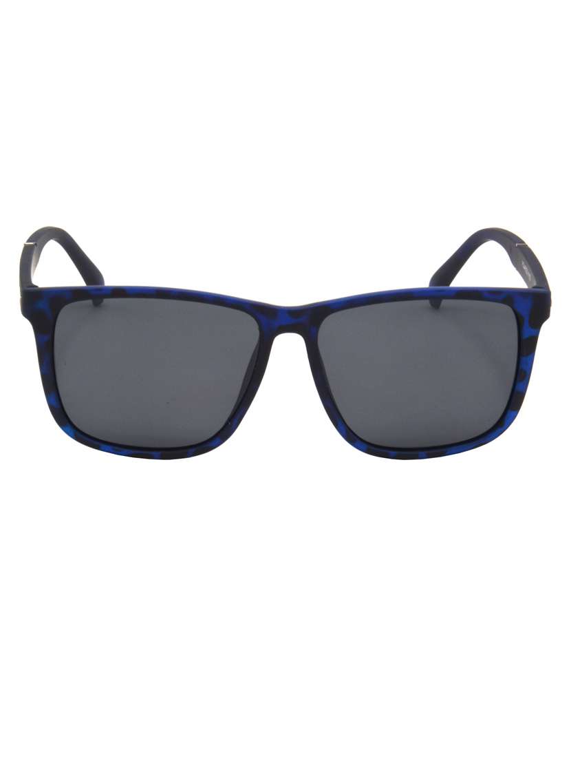 hrinkar men women boys & girls wayfarer  &  sunglasses blue frame, grey lens (medium)
