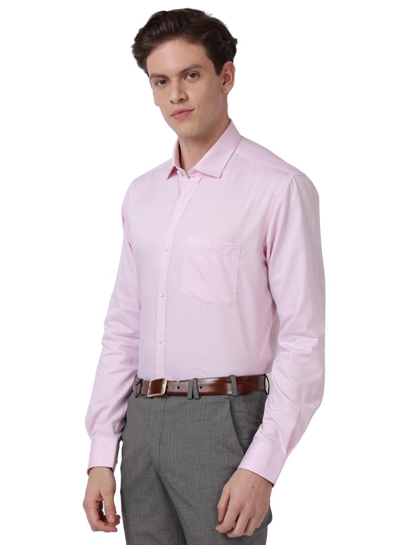 pink self-designed formal shirt - 18244480 - Standard Image - 1