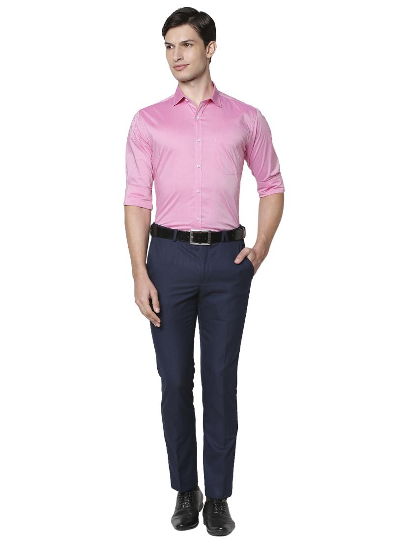 pink solid formal shirt - 18244484 - Standard Image - 4