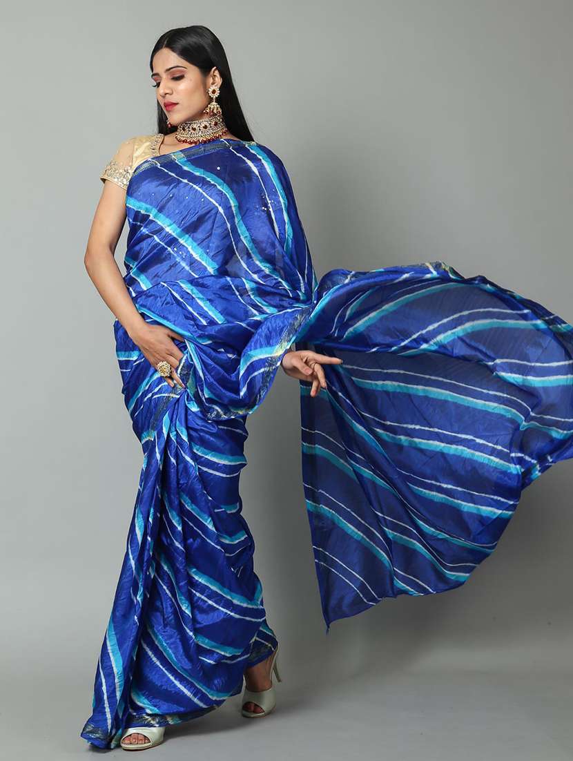 leheriya printed saree  with blouse