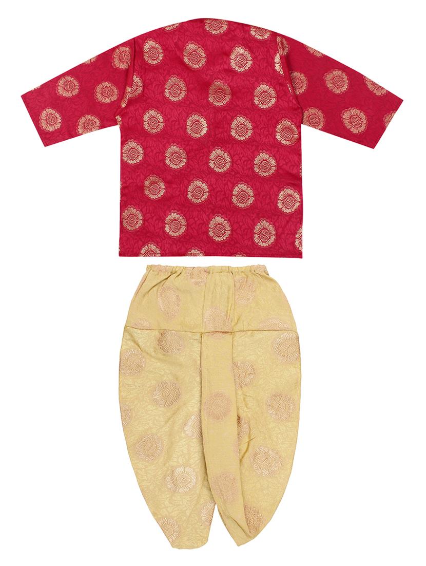 pink printed dhoti kurta set - 18244903 - Standard Image - 1