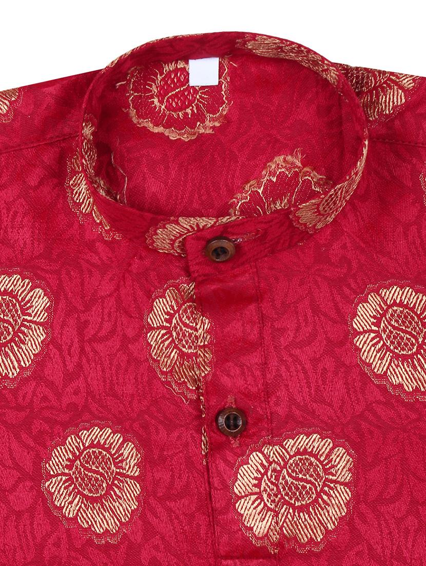 pink printed dhoti kurta set - 18244903 - Standard Image - 4