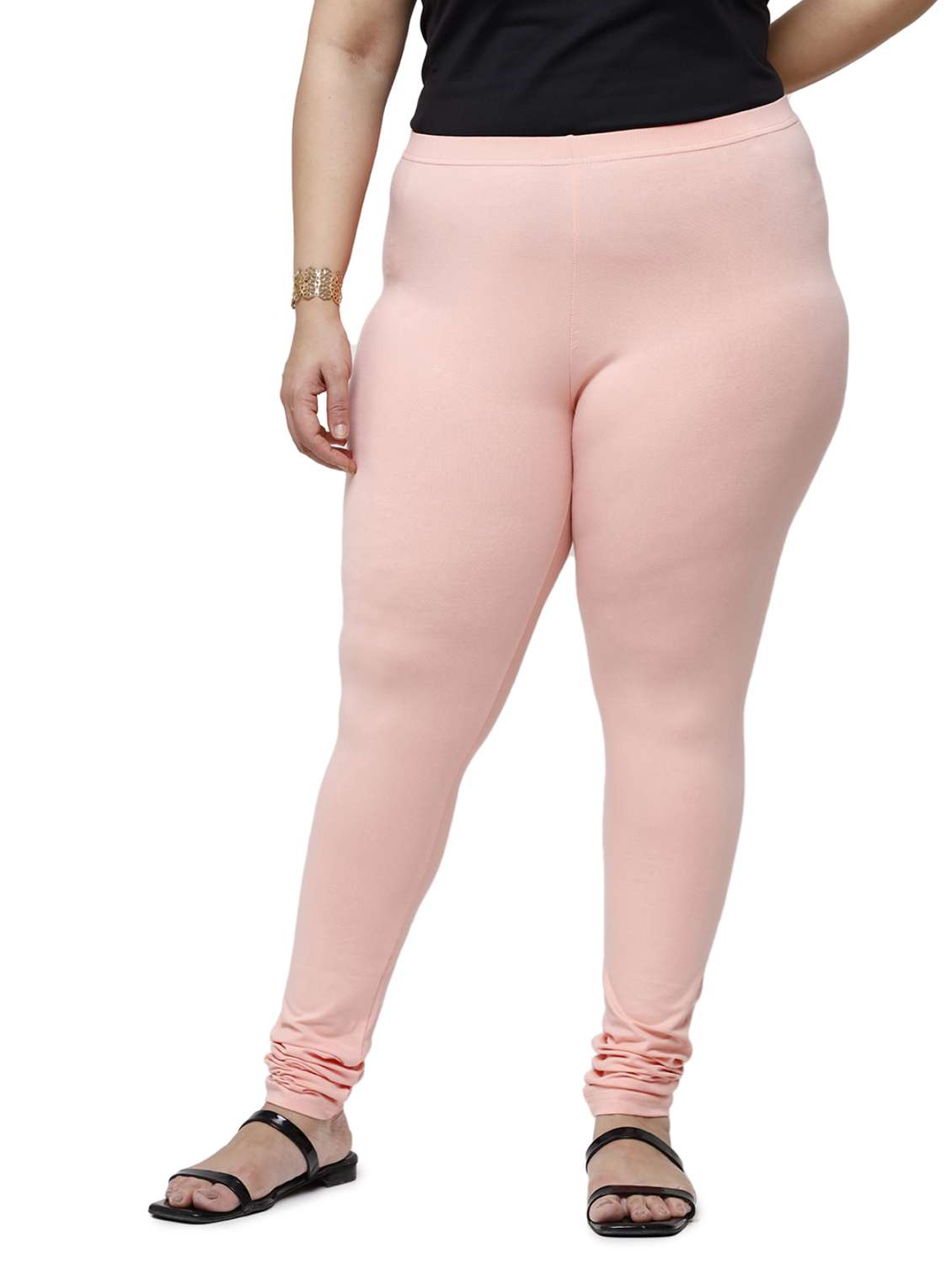 mid rise solid plus legging - 18246329 - Zoom Image - 0