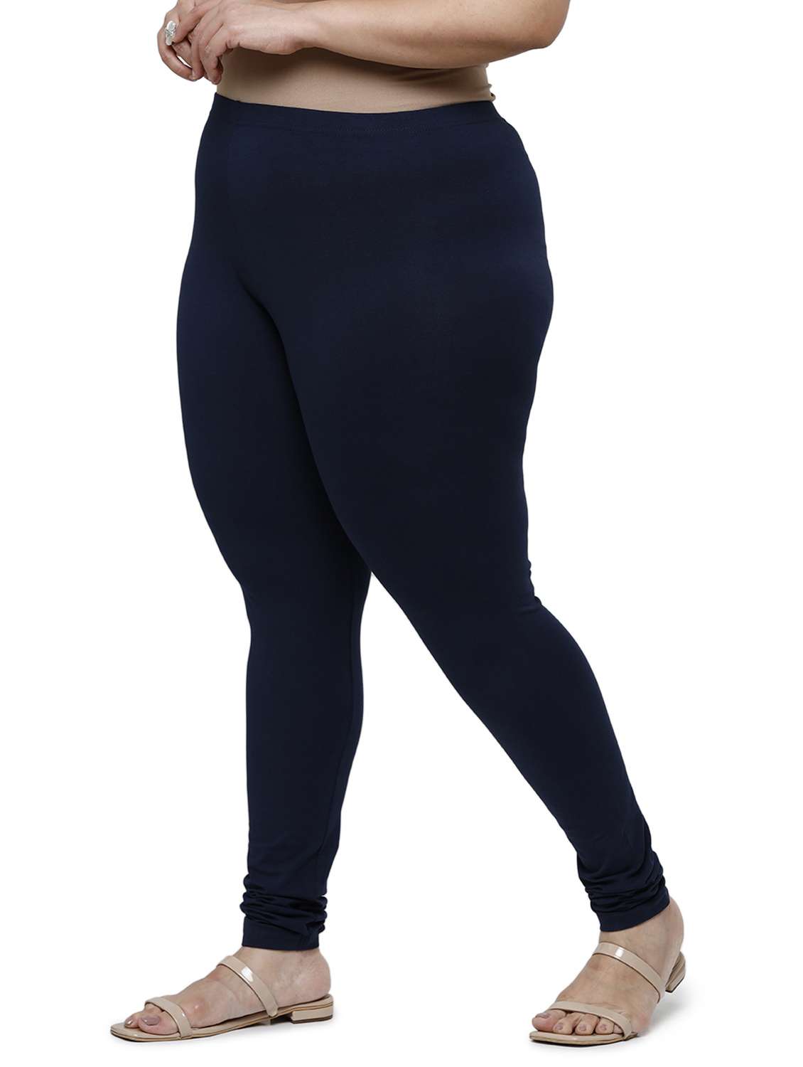 mid rise solid plus legging - 18246341 -  Standard Image - 1