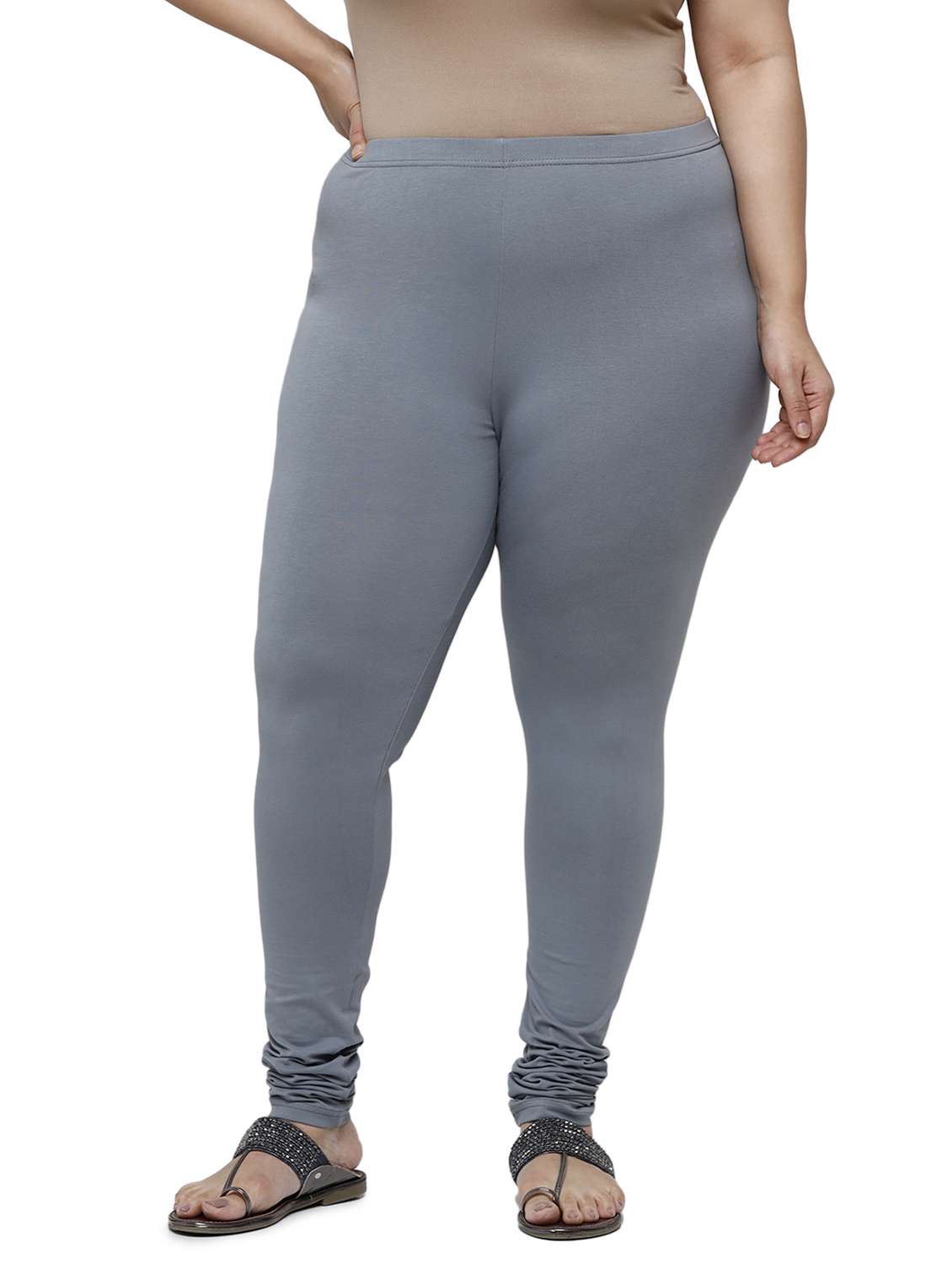 mid rise solid plus legging - 18246349 -  Zoom Image - 0