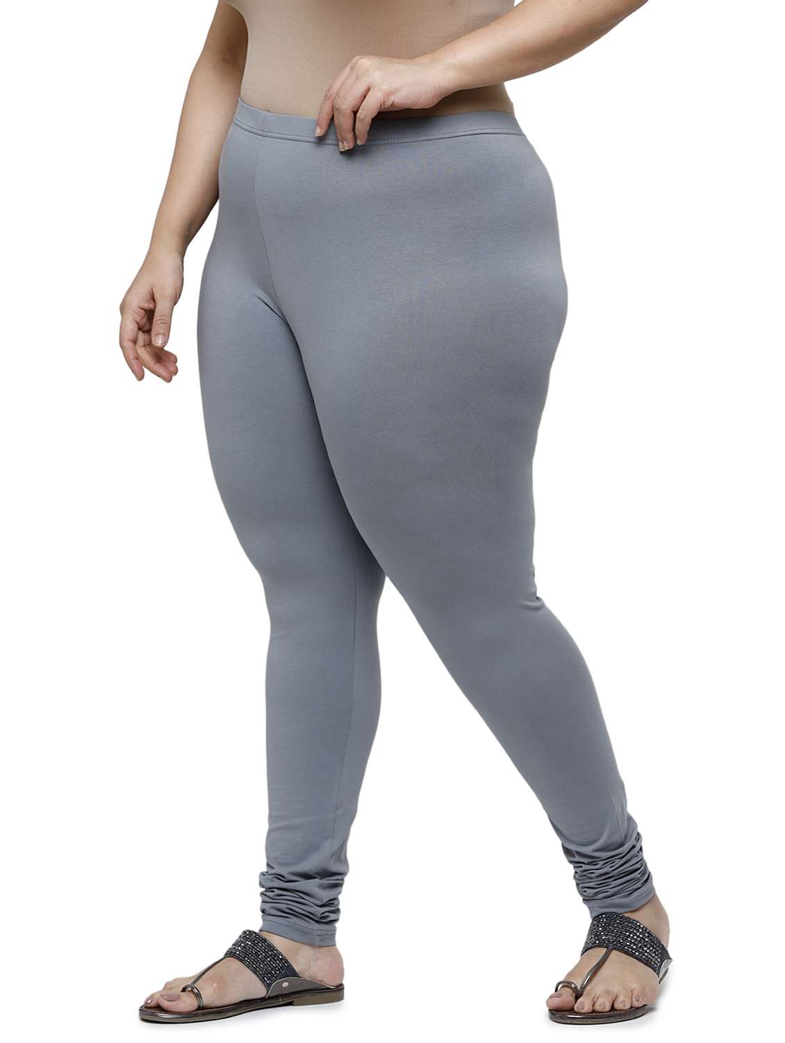 mid rise solid plus legging - 18246349 -  Standard Image - 1