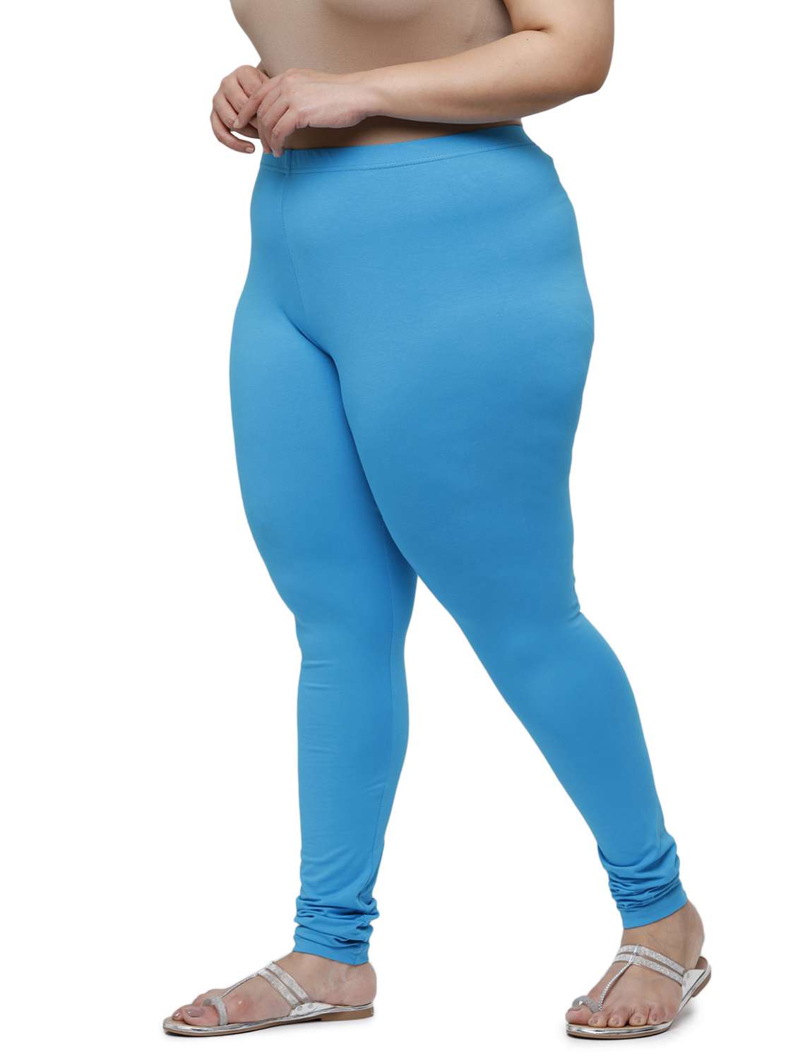 mid rise solid plus legging - 18246355 -  Standard Image - 1