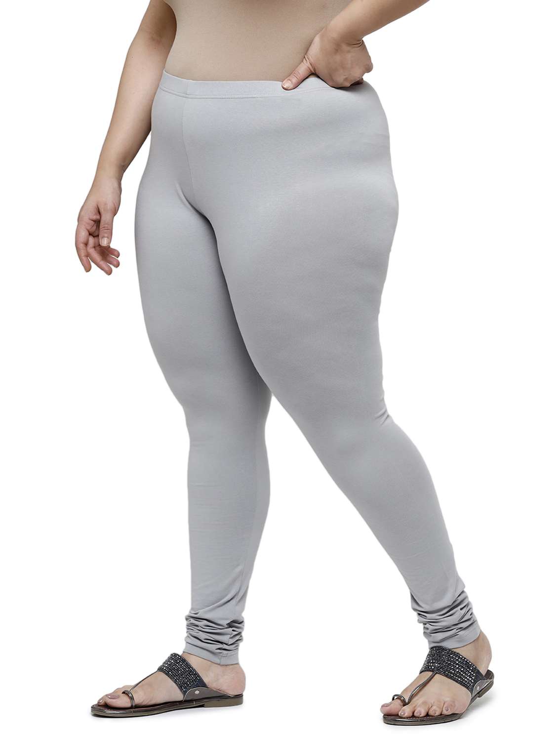 mid rise solid plus legging - 18246358 -  Standard Image - 1
