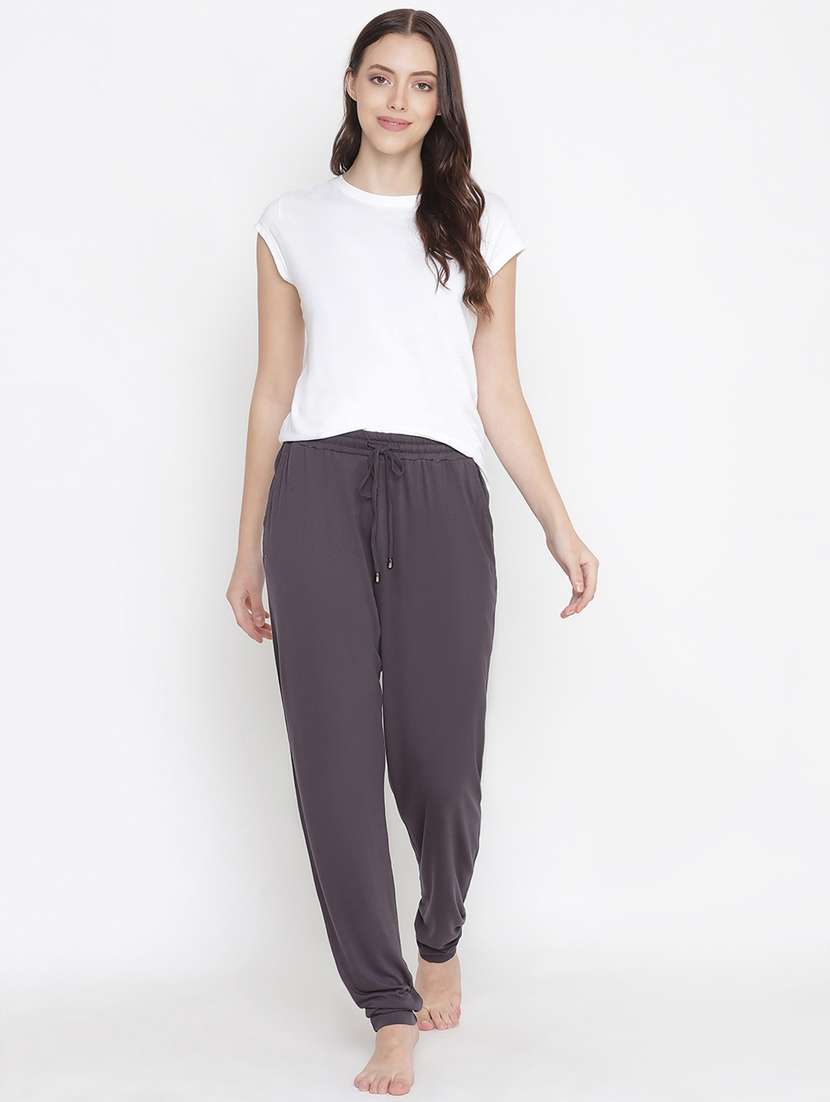 mid rise solid pajama - 18246519 -  Standard Image - 1