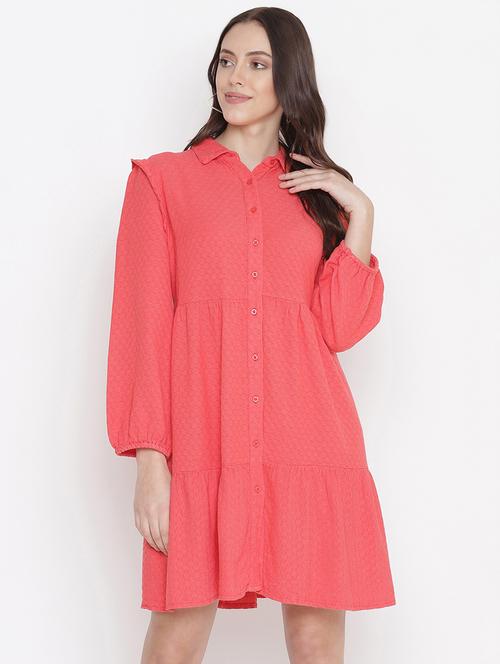 women's tiered dress self design dress - 18246534 - Standard Image - 0