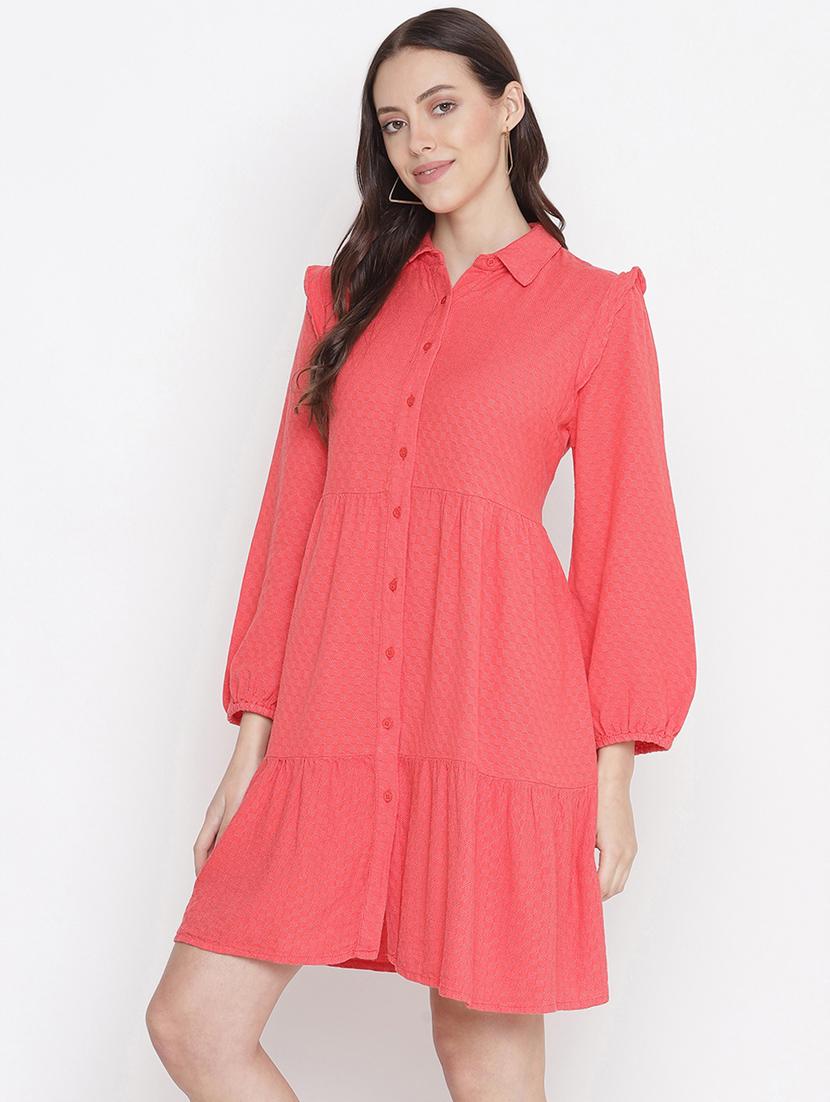 women's tiered dress self design dress - 18246534 - Standard Image - 1