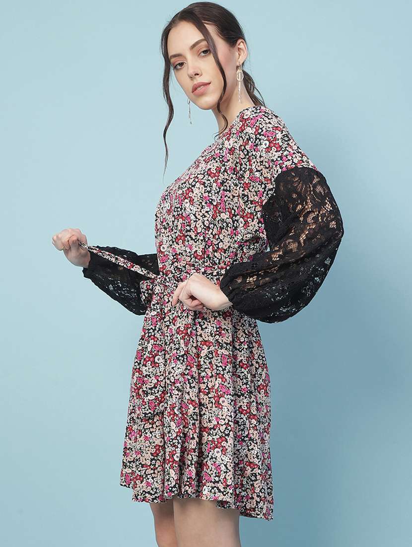 women's fit & flare floral dress - 18246538 -  Standard Image - 1