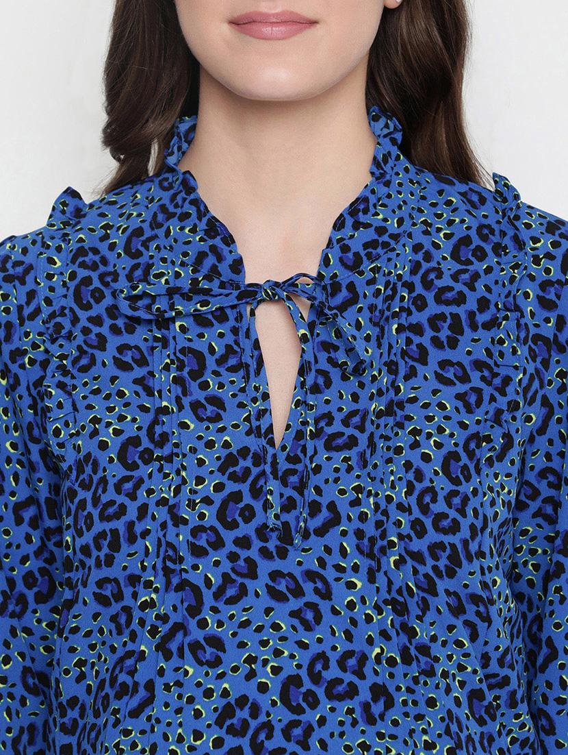 tie up neck floral top - 18246575 - Standard Image - 4