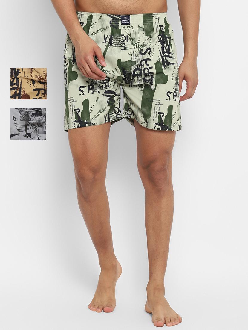 set of 3 printed boxer