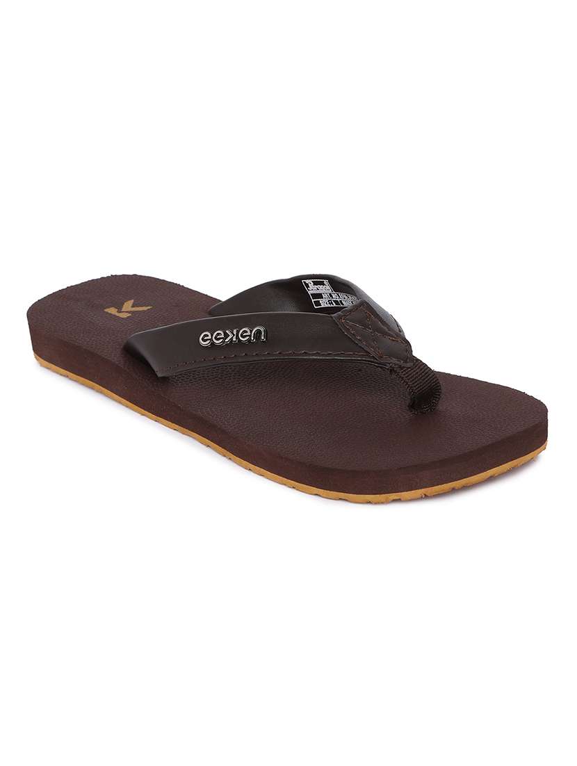 brown pvc  flip flops